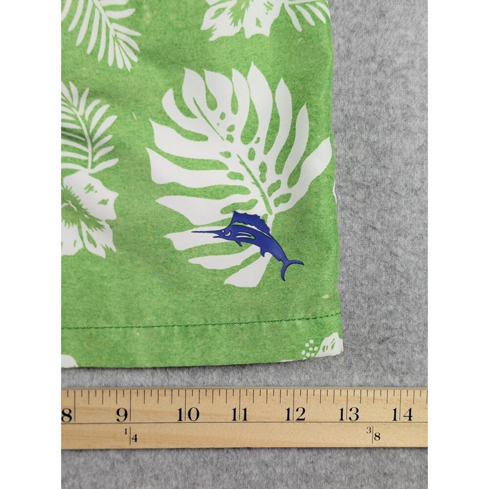 Tommy Bahama Tropical Swim Trunks Mens XL Island Parrot Print Resort Green White - Picture 7 of 12